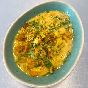 Wintergemüse in Kokosöl geröstet - leckeres vegetarisches Gericht